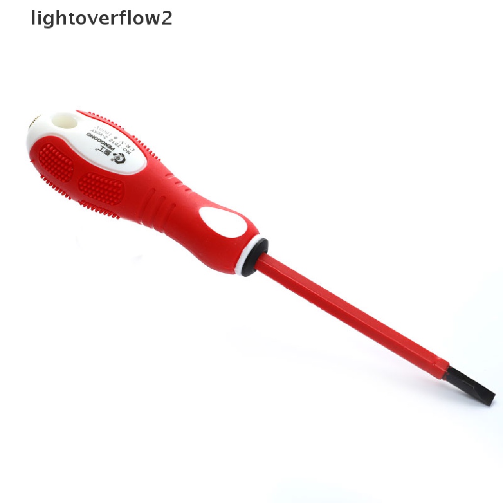 (lightoverflow2) 2in1 Obeng Tes Pen Deteksi Tegangan Listrik 1000V