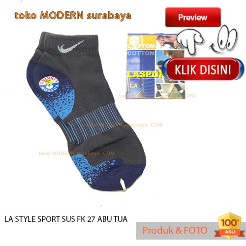 Kaos kaki pendek mata kaki dewasa LA STYLE SPORT SUS FK 27