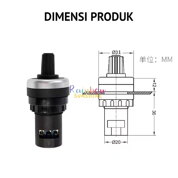 Potentiometer Potensiometer 22mm inverter governor easy mounting