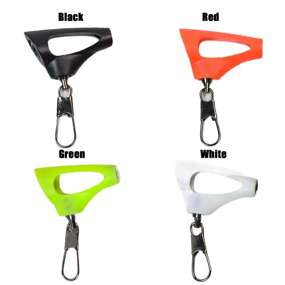 Top 4pcs Fishing Sinker Slip Clip Hook Atas Stabil 4warna Snap Bening