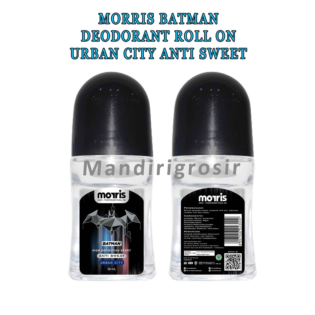 Morris Deodorant Batman * Deodorant Morris * Anti Sweat * Urban City Roll On