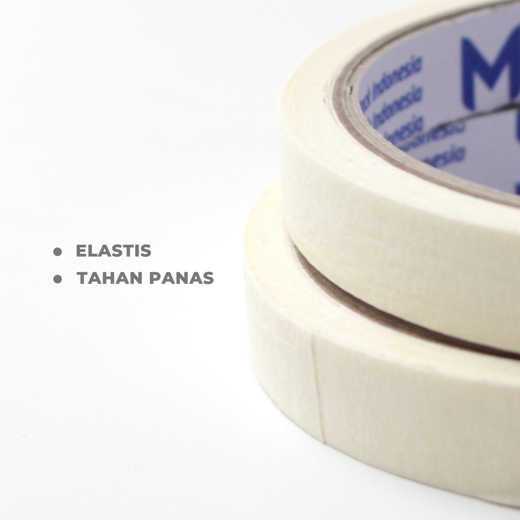 Masking Tape MPI 12mm x 12 meter- Lakban Kertas MPI 12mm x 12 meter