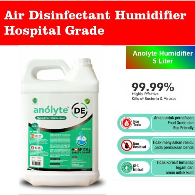 Cairan Humidifier Difusser Anolyte DE Humidifier (HOCl) 5 Liter ---NEW---