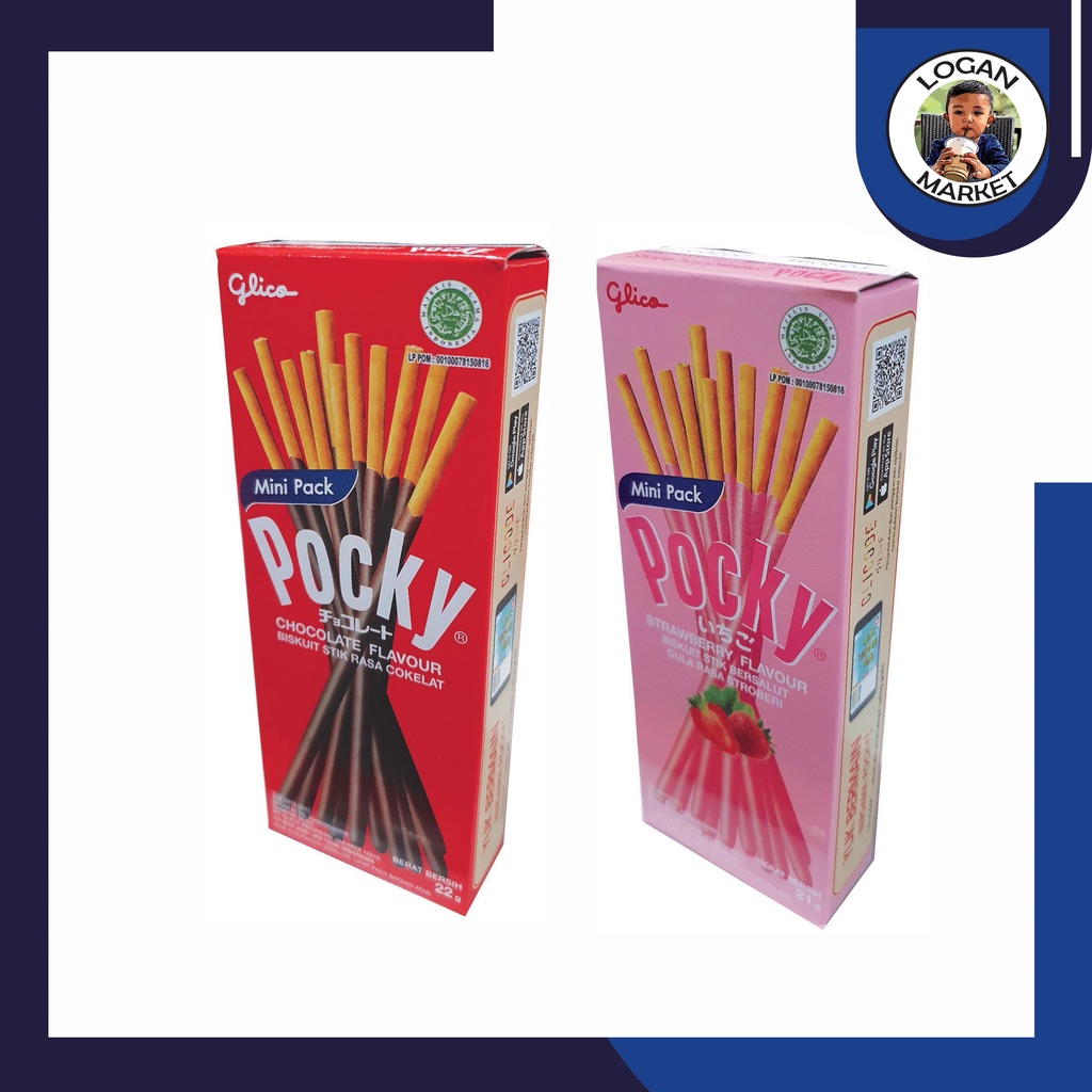 

Glico Pocky Mini Chocolate Coklat Strawberry Stroberi 21 22 gram 21gram 22gram