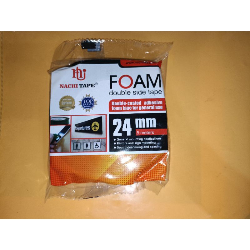 

Double tape foam nachi ukuran 24mm/ top star 12mm