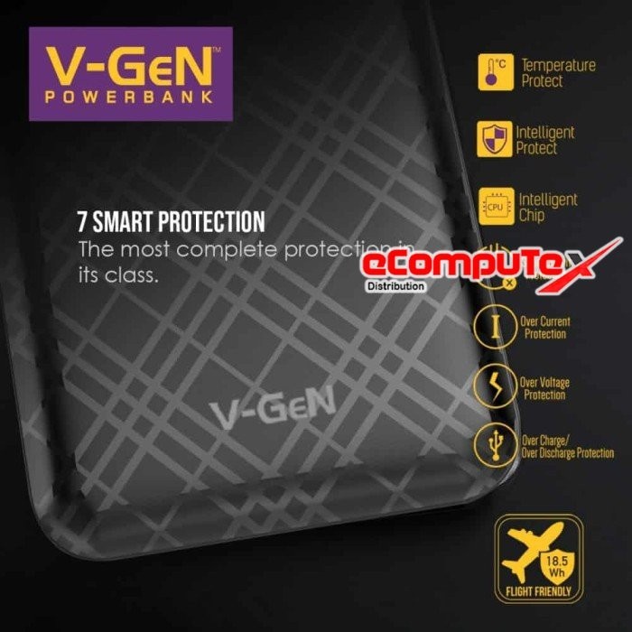 POWERBANK V-GEN PB-V508 RESCUE POWER BANK VGEN 5000MAH SUPPORT TYPE C