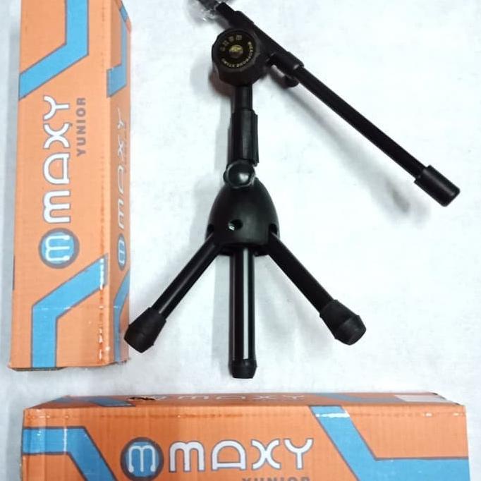 STAND MIC/ TIANG MIC MARUNI PENDEK GRATIS HOLDER JEPIT MIC