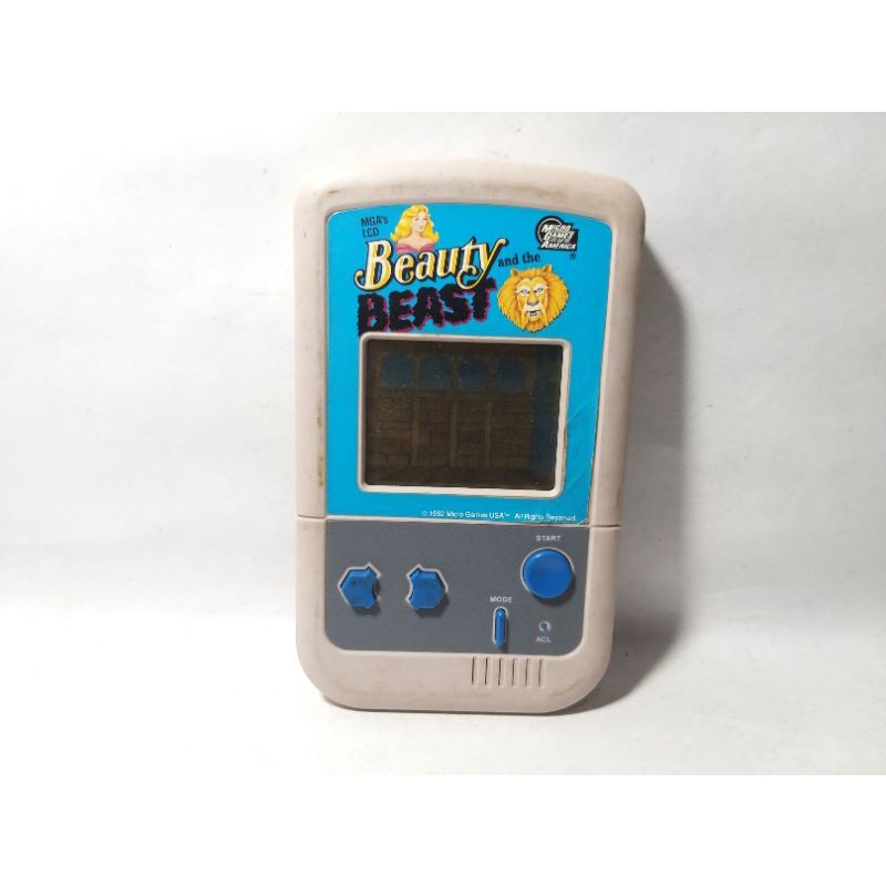 Game Watch Gimbot Gamebot Bot Beauty And The Beast Princess Belle Prince Adam Micro Games USA Disney
