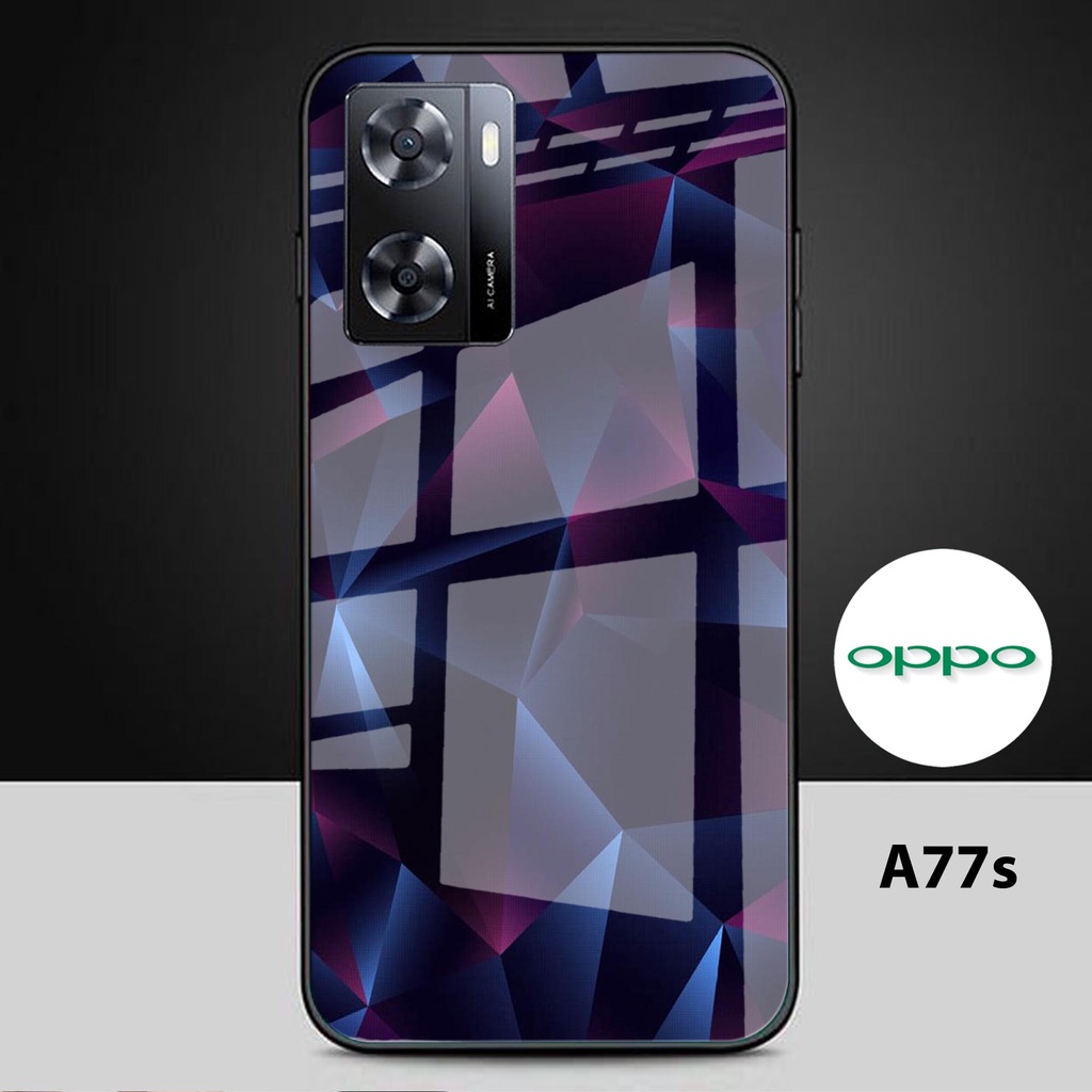 Softcase Glass Kaca Oppo A77s - Case HP Oppo A77s - Casing HP Oppo A77s - N25