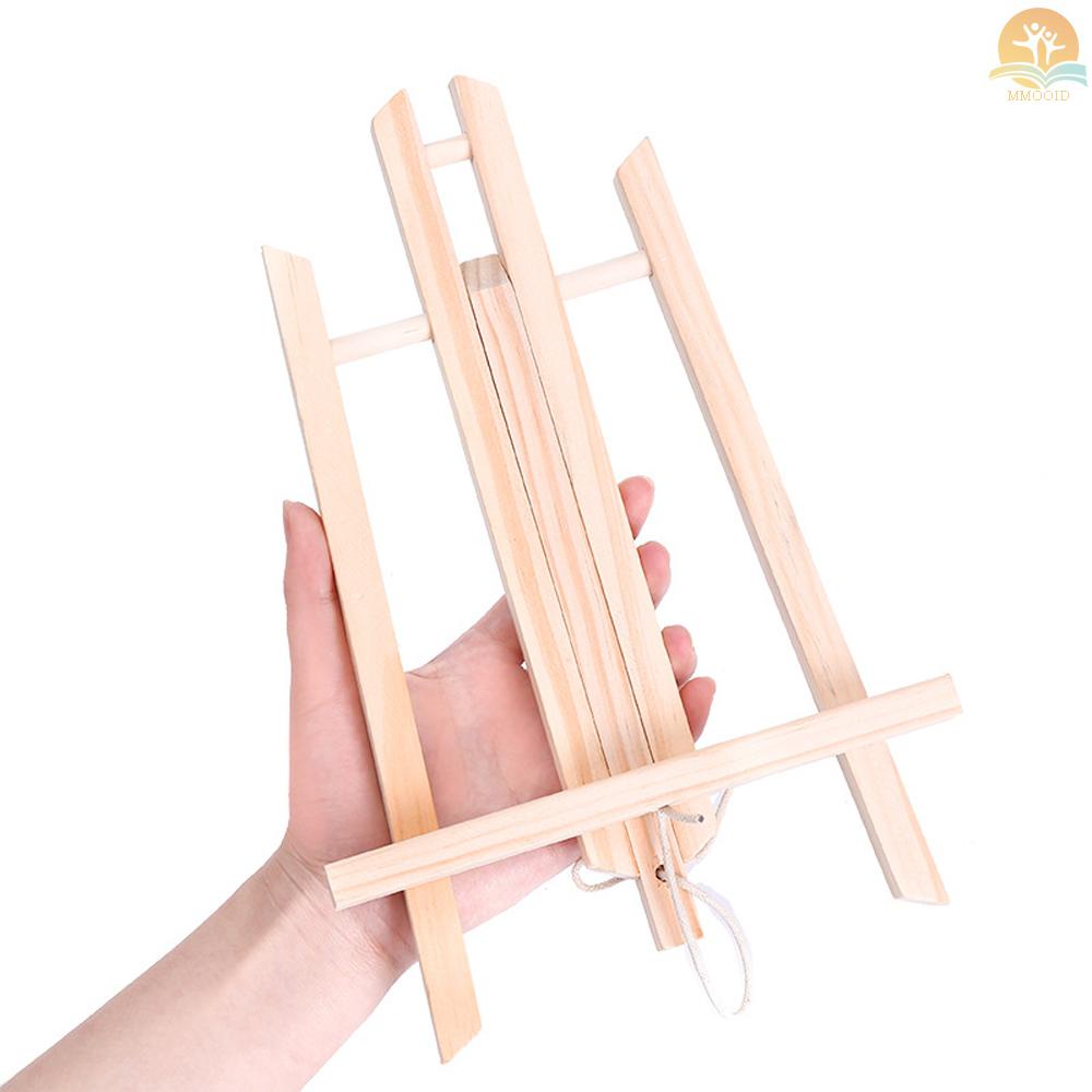 (MMOI) Stand Easel Kayu Mini Portable Sudut Adjustable Untuk Display Lukisan Anak / Dewasa