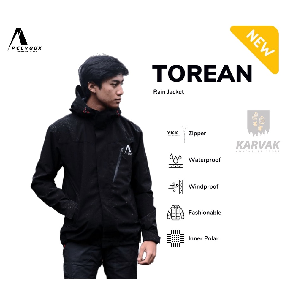 Jual Pelvoux Torean    Jaket Gunung Waterproof Jaket Pria dan Wanita Jaket