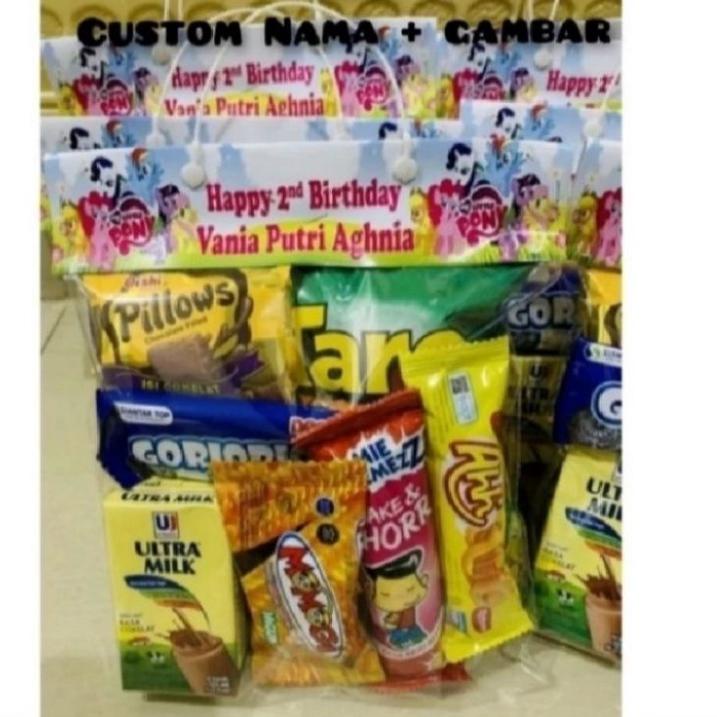

[Original] Paket Snack Ulang Tahun Free Custom Nama