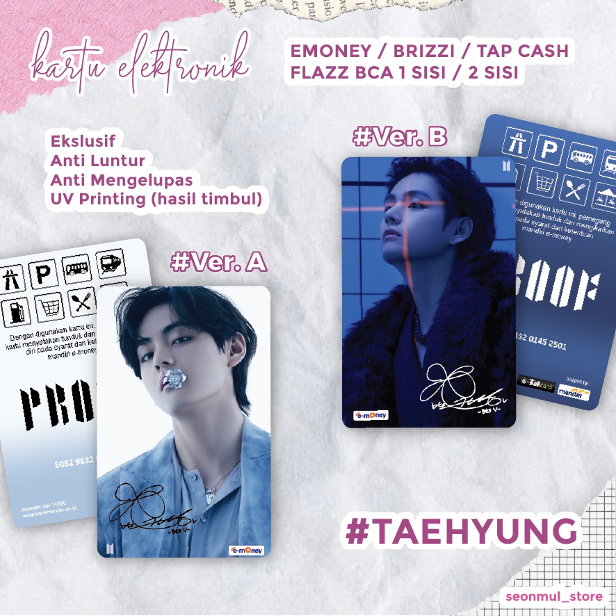 EMONEY BRIZZI TAPCASH FLAZZ BTS PROOF / BTS PROOF