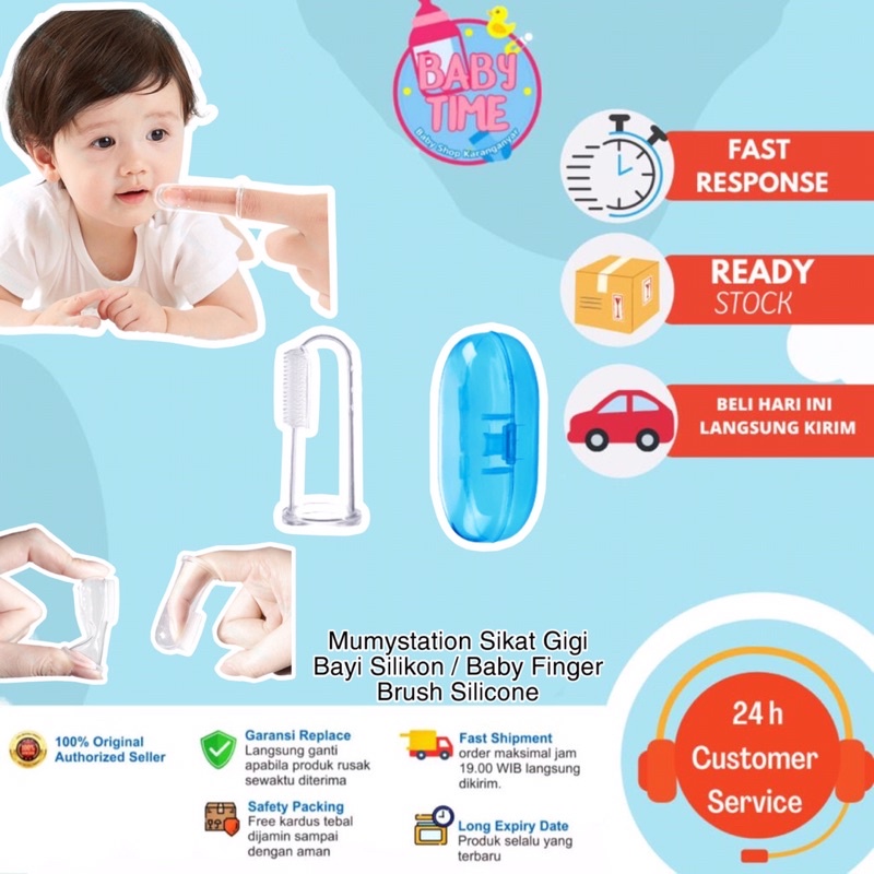 Sikat Gigi Bayi Silikon / Baby Finger Brush Silicone Sikat Lidah Baby