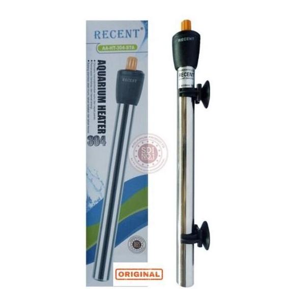 Heater Stainless Recent 500 Watt Pemanas Penghangat Air Suhu Aquarium