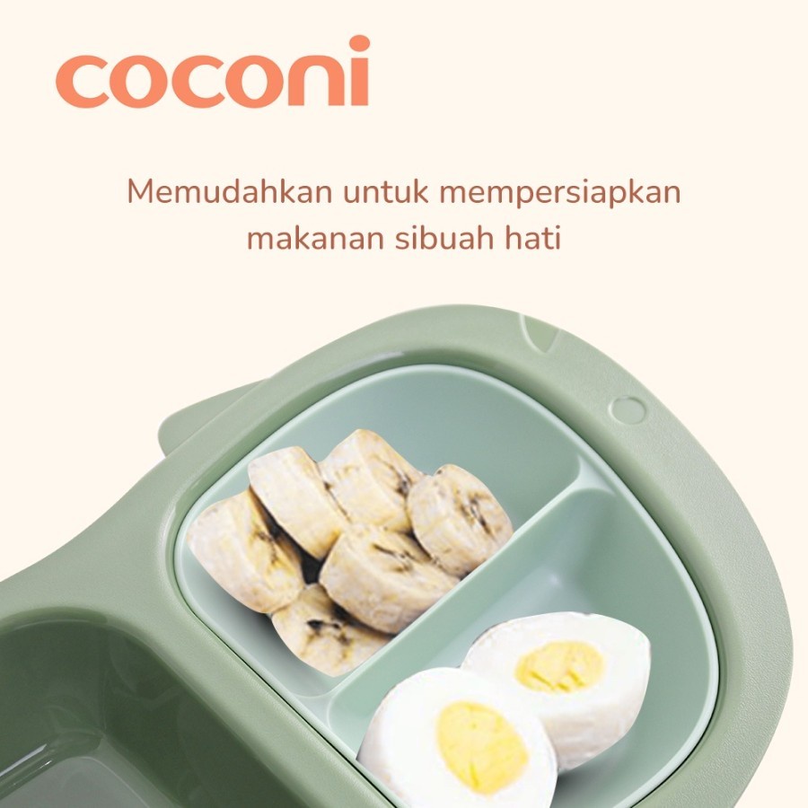 COCONI Feeding Divided Plate | Mpasi Peralatan Tempat Makan Bayi