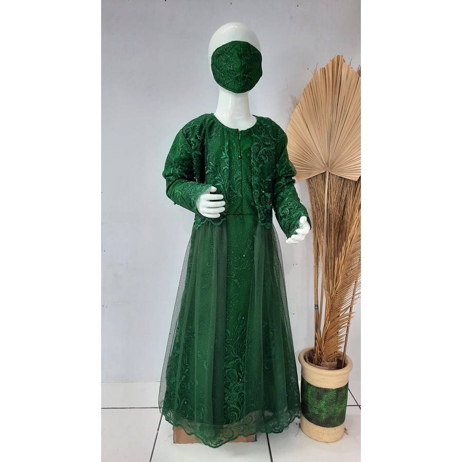 RED LOVE /GAMIS PESTA ANAK ANAK / GAMIS BRUKAT ANAK ANAK / GAMIS ANAK ANAK TERBARU-H.BOTOL