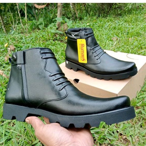 SEPATU PDH Terbaru/ DINAS/ KANTORAN TNI POLRI SECURITY  Outsole radial kulit asli