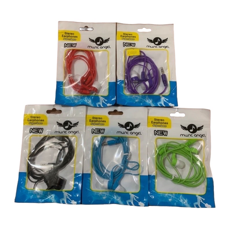 HANDSFREE MUSIC ANGEL MURAH IN-EAR EARPHONE HENSET HEADSET HANSED HEADPHONE MUSIC ANGEL