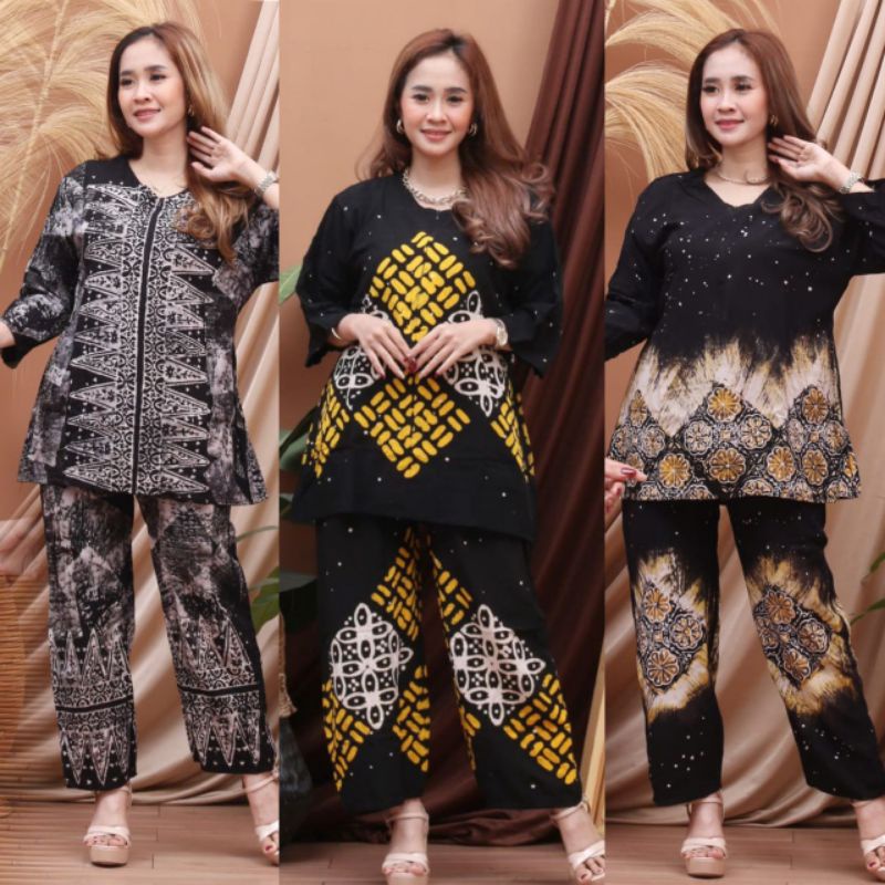 Batik Solikha - Tie Dye Set / One set tye Die / TERBARU ONE SET KEKINIAN 2021 BAJU SETELAN RAYON PREMIUM TERMURAH - DAILY SET BAJU TIDUR PAJAMAS ONE SET SETELAN RAYON VISCOSE TYE DYE MOTIF