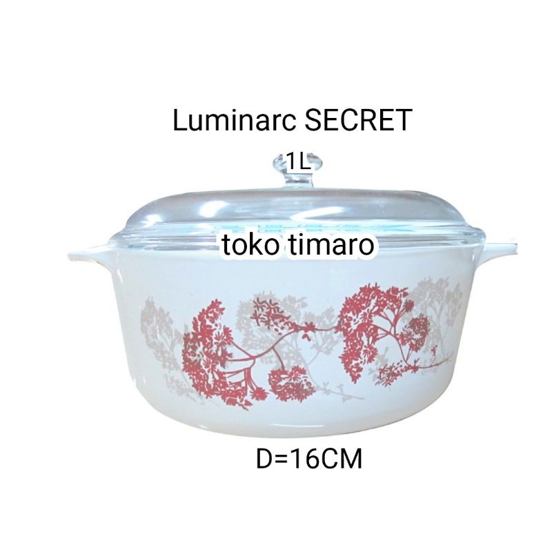 LUMINARC SECRET PANCI MASAK KACA 1L