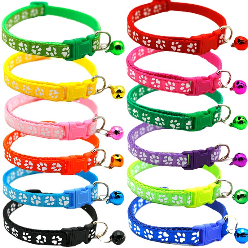 Pet Collar Kerah Kucing Dengan Bell Safety Buckle 1pc