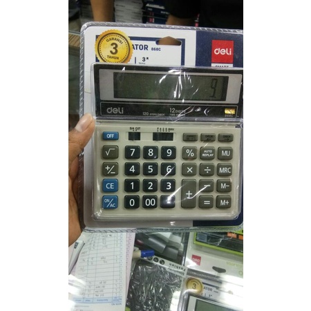 Kalkulator Calculator DELI ORIGINAL 868c bergaransi 12Digit ukuran besar