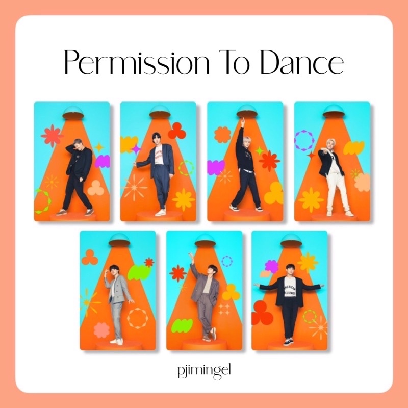 Photocard BTS Permission To Dance Edition