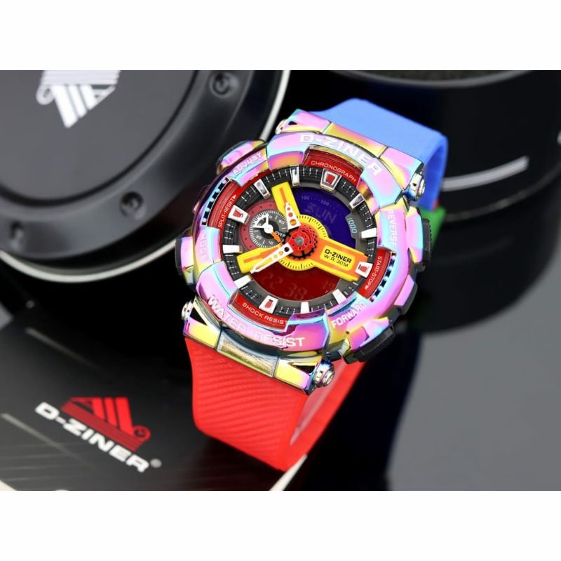 Jam Tangan DZINER ORIGINAL DUALTIME FASHION PRIA