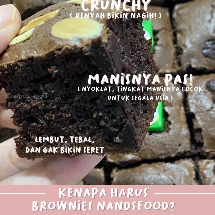 

Hot - Fudgy Brownies / Brownies Skat By Nands Food 20x20cm Mix Topping ナ