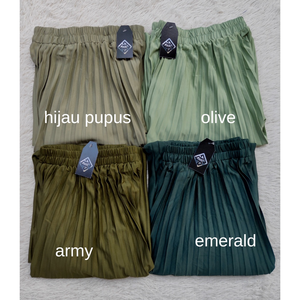 Rok Plisket Hyget Premium Tebal Umbrella Ori Lebar Bawah Payung Cukup Standar Sampai Jumbo