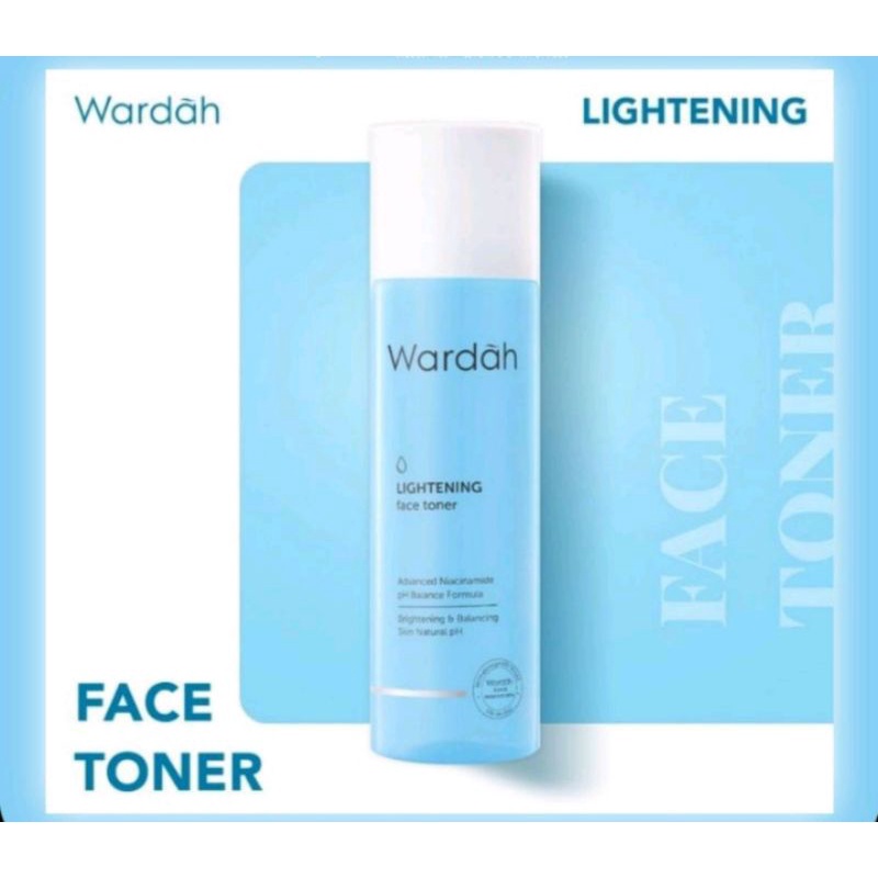 wardah lightening face toner 125ml/wardah toner lightening