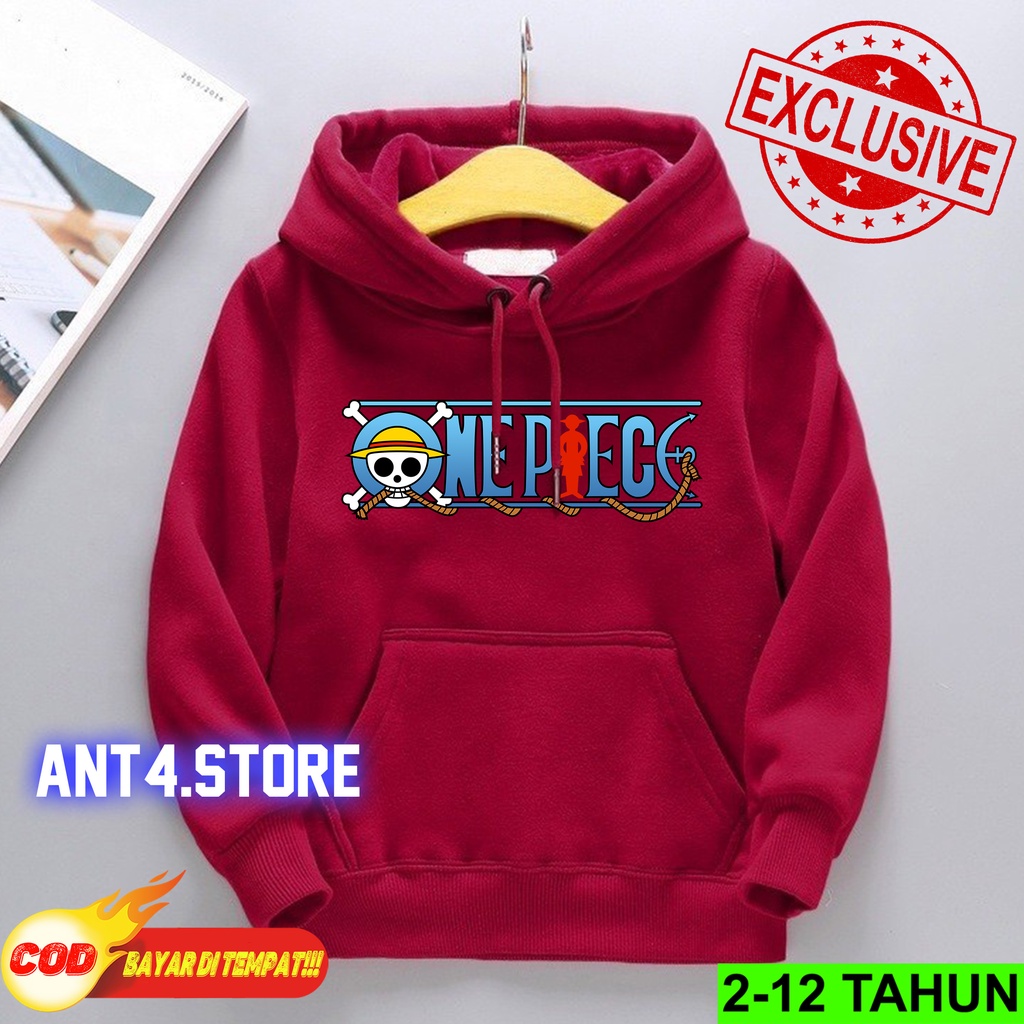 Hoodie Anak Laki Laki Perempuan / Hodie ANIME JEPANG  Anak Usia 2 3 4 5 6 7 8 9 10 11 12 Tahun / Jaket ONE PIECE Anak Cewek Cowok / Switer Distro Bisa Cod / Suiter Anak Terbaru / Sweeter Anak / Switer Anak