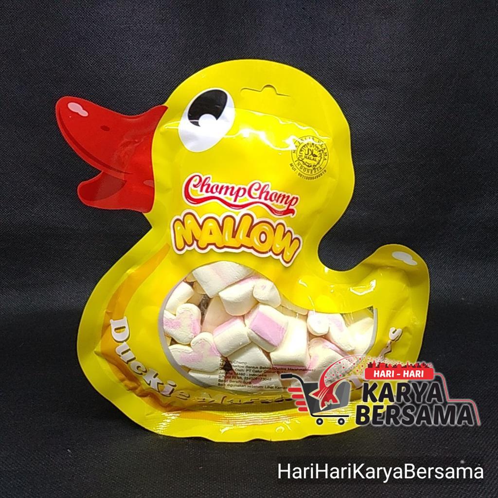 

CHOMP CHOMP MALLOW MARSHMALLOW BENTUK BEBEK 60GR