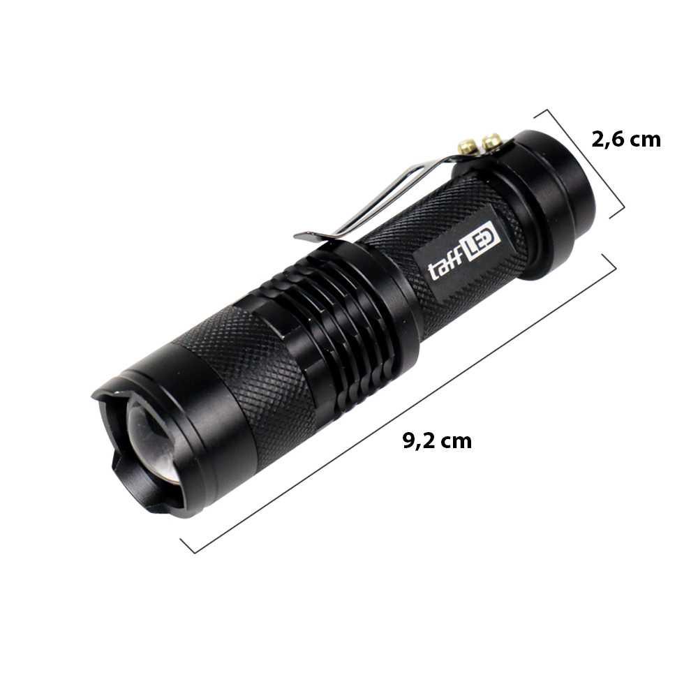 TaffLED Senter LED 395nm UV + Charger + Box Pocketman P1