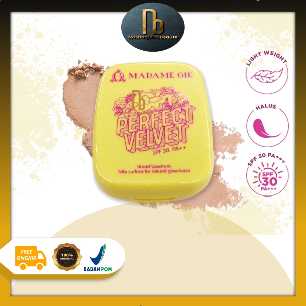 MADAME GIE Perfect Velvet Two Way Cake SPF 30 - Bedak Padat