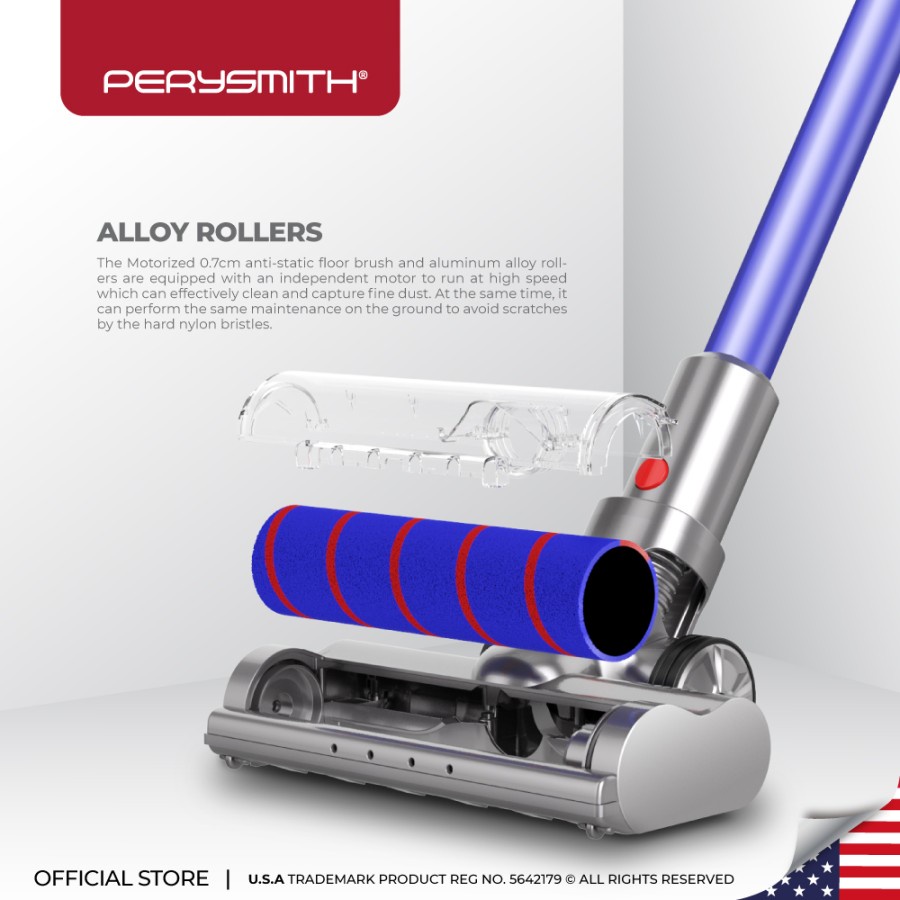 PerySmith X7 Cordless Vacuum Cleaner Handheld Penyedot Debu 32KPA