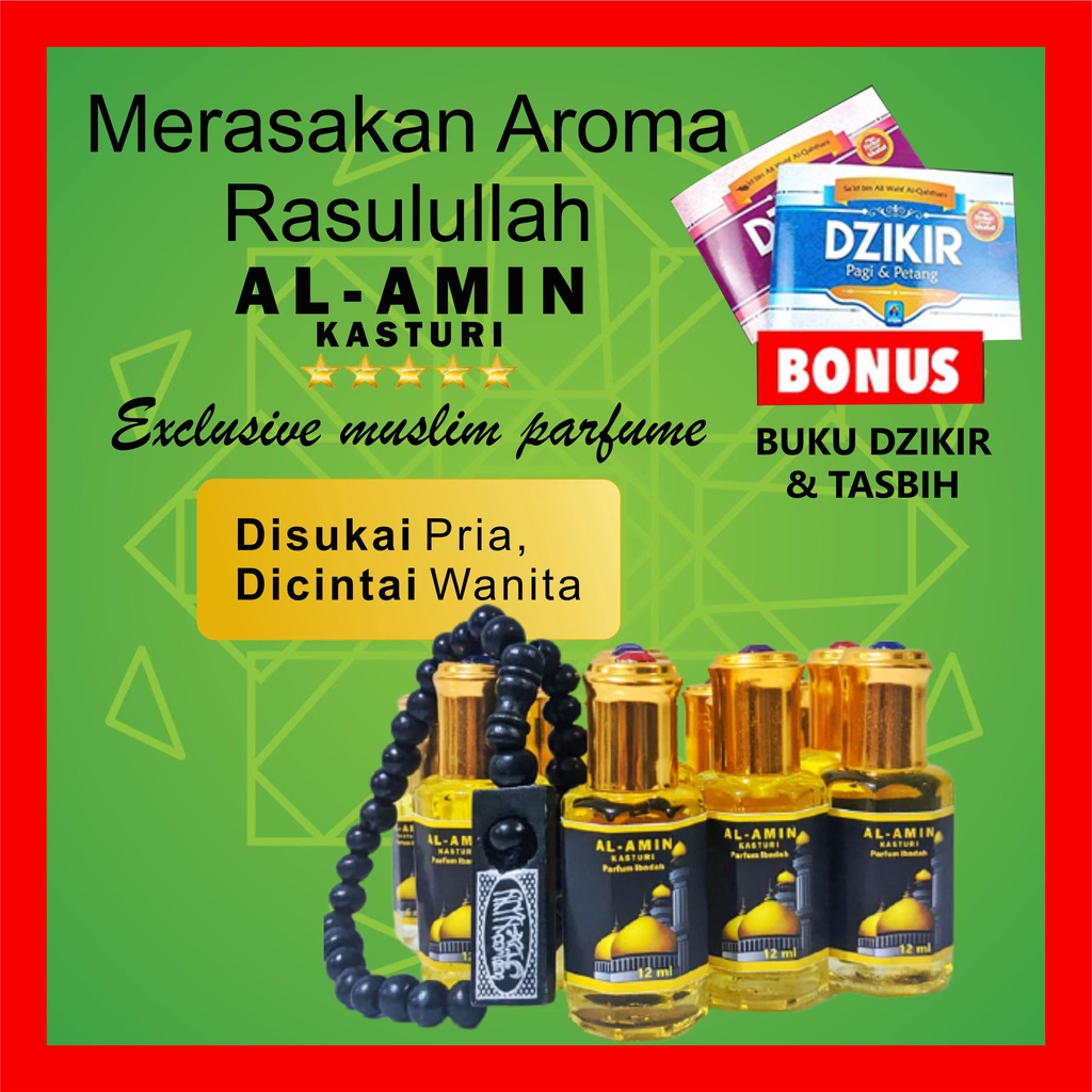 Kasturi Al-Amin Original 100% (Al-Amin 12ML)