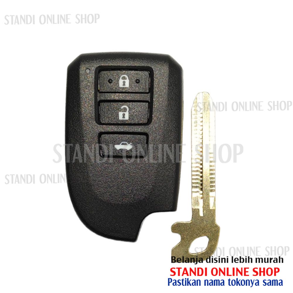 Cassing Remote Smartkey Keyless Toyota All New Vios 3 Tombol