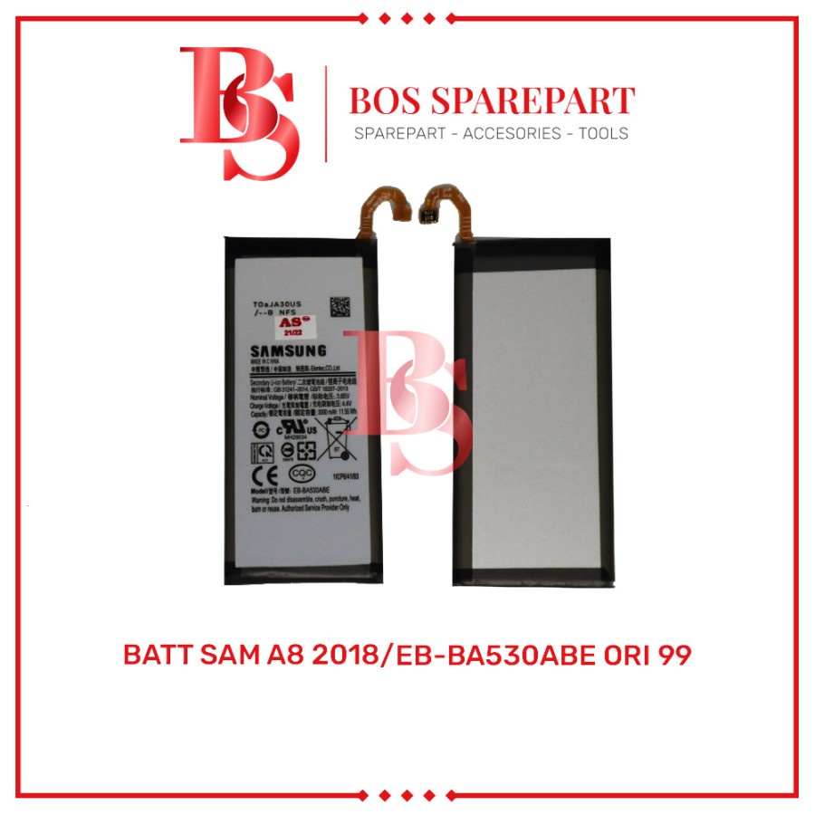 BATTERY SAMSUNG A8 2018 / EB-BA530ABE ORI 99