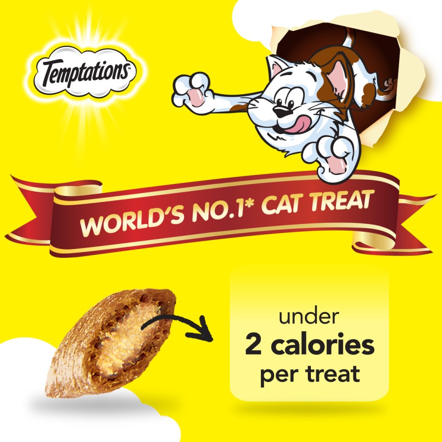 Temptations Creamy Dairy 75g Susu Cemilan Kucing Snack Makanan Camilan