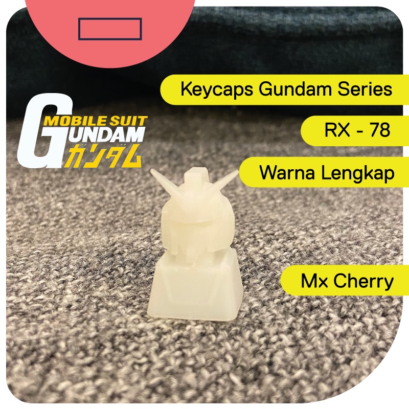 Gundam Rx-78 Artisan Keycaps Mx Cherry