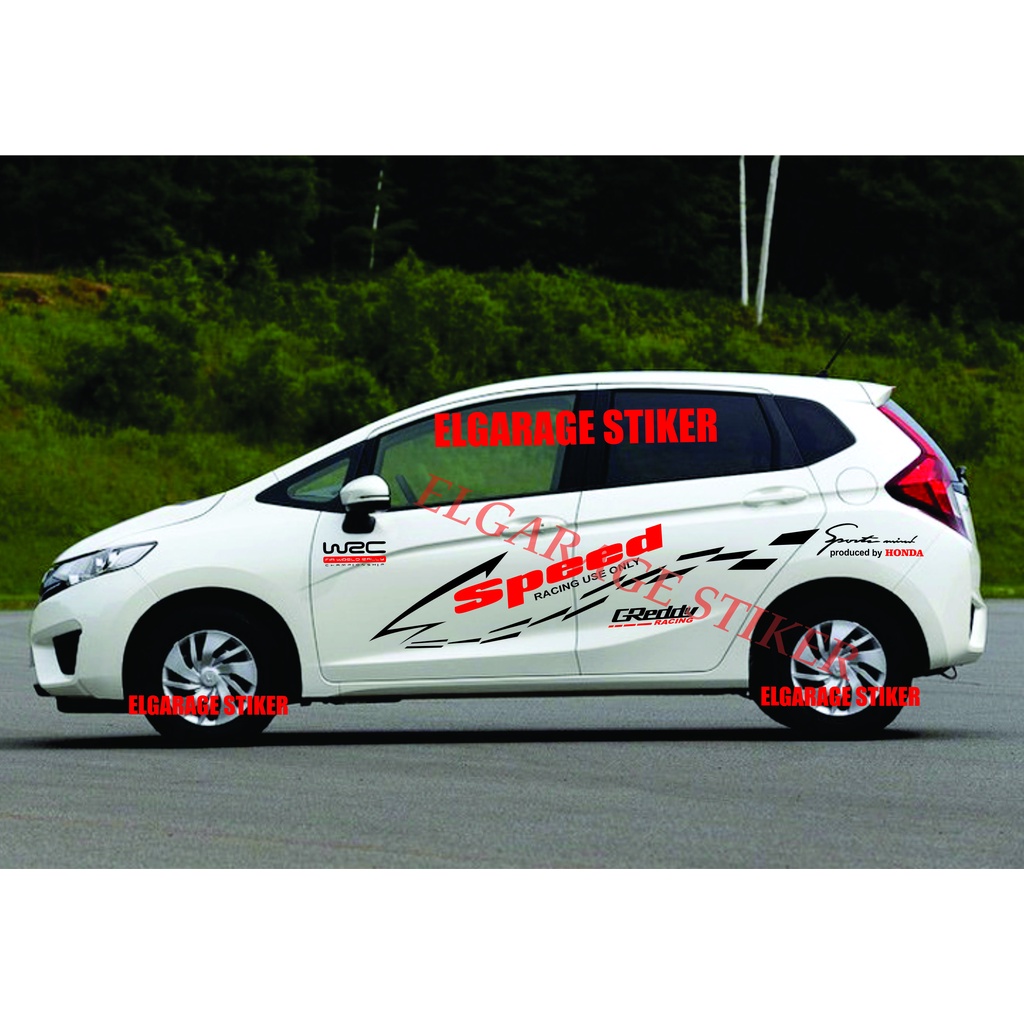 stiker mobil honda jazz cutting stiker variasi body mobil jazz stiker sriping body mobil jazz