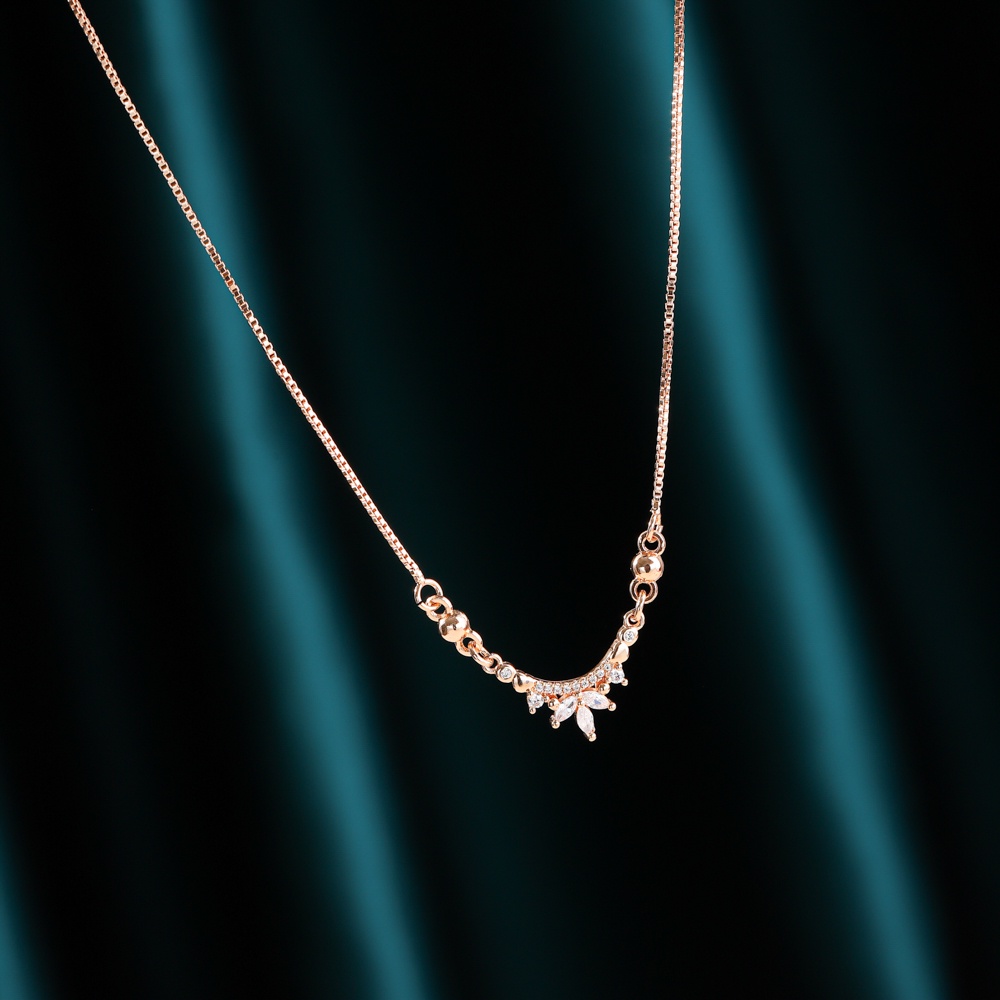 ✅COD Kalung Titanium Wanita Fashion Perhiasan Emas Nama Dewasa Aksesoris Rantai Berlian Hati Liontin Anti Karat D066-D080