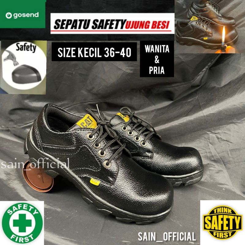 Sepatu Safety Wanita Pria Ukuran Kecil 36-40 Terbaru