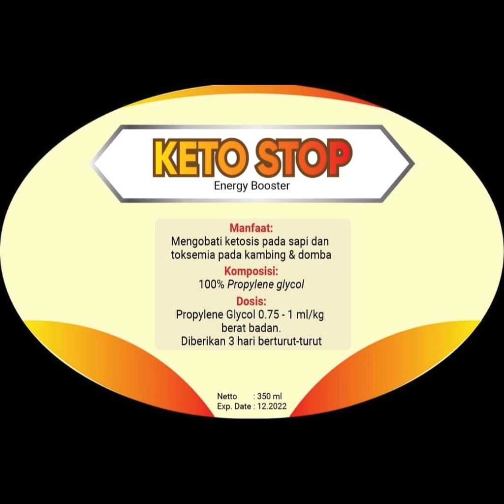 KETO STOP 350 ml | Obat KETOSIS Peningkat Energi Instan pada Ternak Sapi Ambruk | Apoternak
