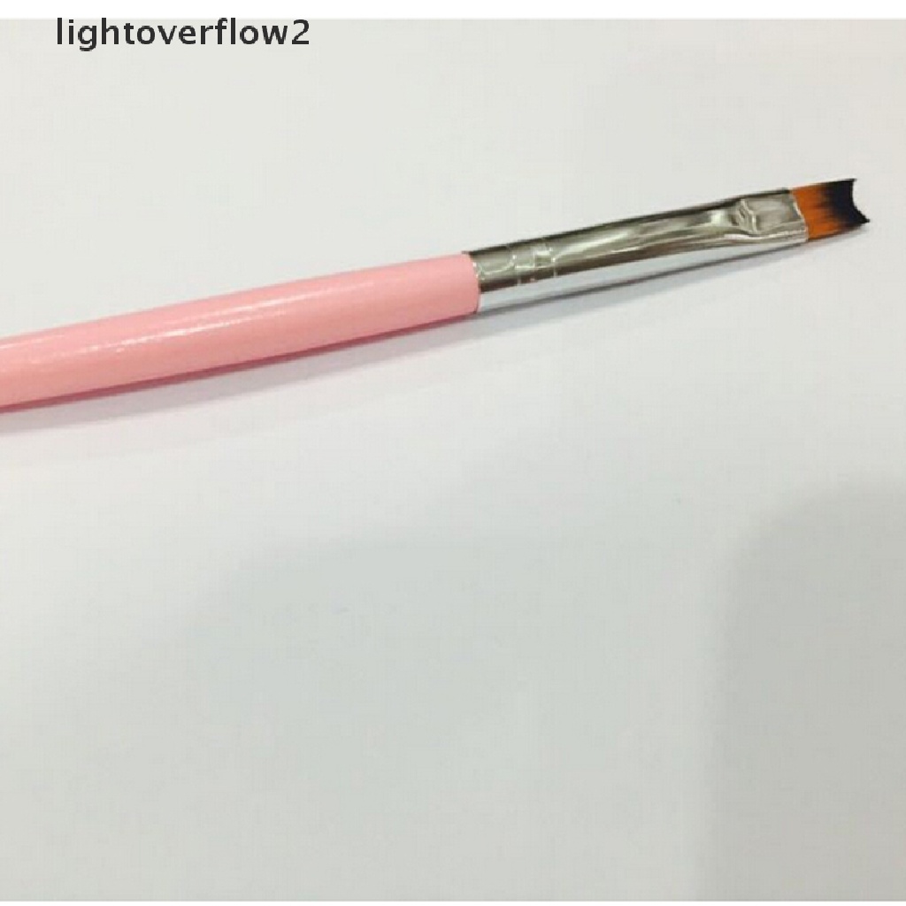 (lightoverflow2) 1pc Pen Brush Akrilik Untuk Menggambar Desain Nail Art / Manicure