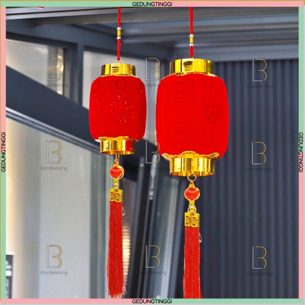 Lampu Led Let Lid Lhe Lampion Gantung Lamp Fuk Fu Hoki Hias Hiasan Dekorasi Pohon Meihwa Meihua Mehwa Sakura Tahun Baru Cina Imlek Shio Kelinci 2023 Kecil Besar Warna Warni Merah Kelap Kelip Kedap Kedip Baterai Batrai Batre Bisa Outdoor Indoor Waterproof