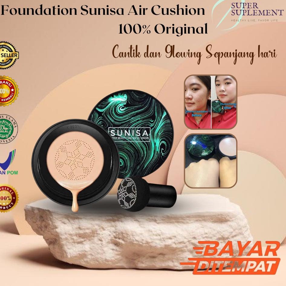 ㅝ Sunisa Air Cushion Bedak Anti Air Waterproof BB Cream / Foundation / BB Cushion Original BPOM NEW 3477 ❅