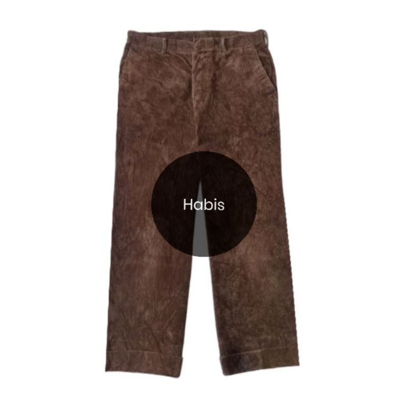 Corduroy Pants Brown Coklat